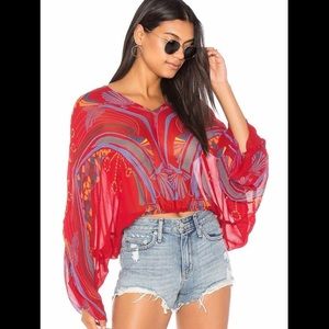 🐚NWOT FREE PEOPLE BENEATH THE SEA TOP🐚